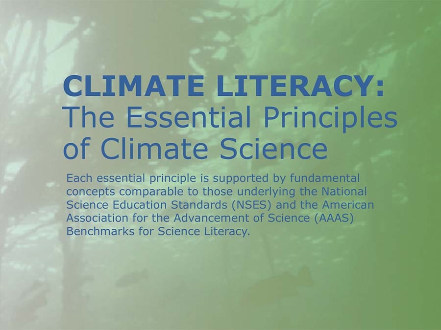 Title Page of Climate Literacy
