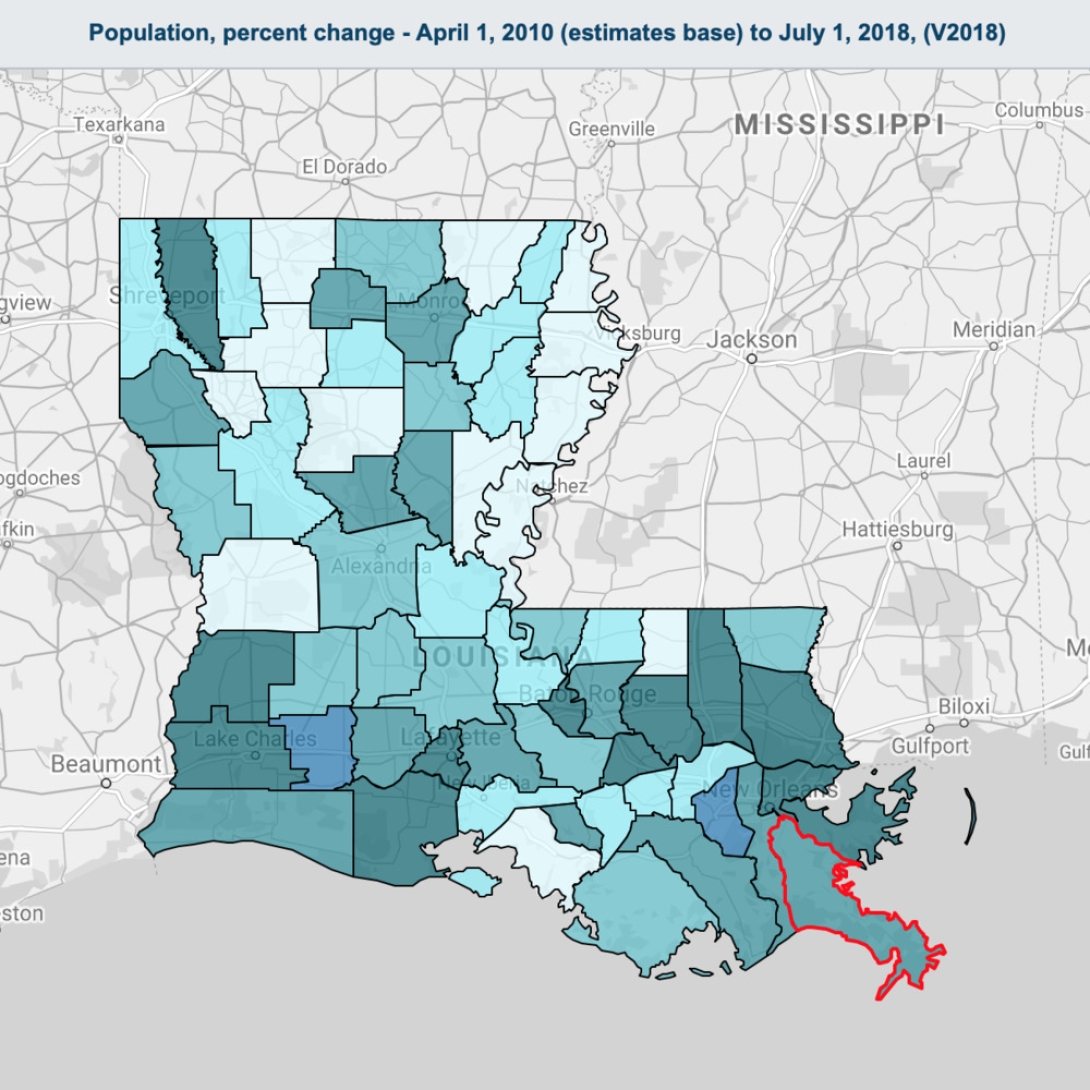 Census Data For Plaquemines Parish