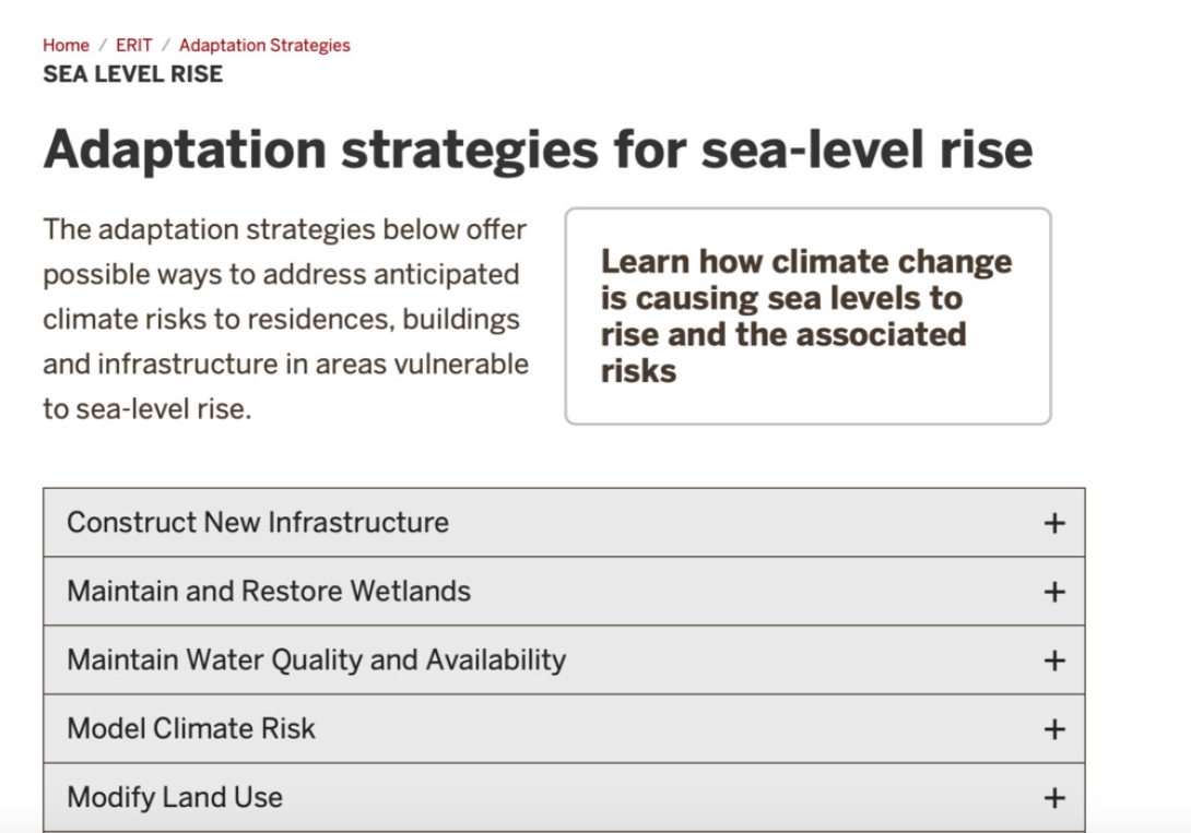 Adaptation Strategies For Sea-Level Rise