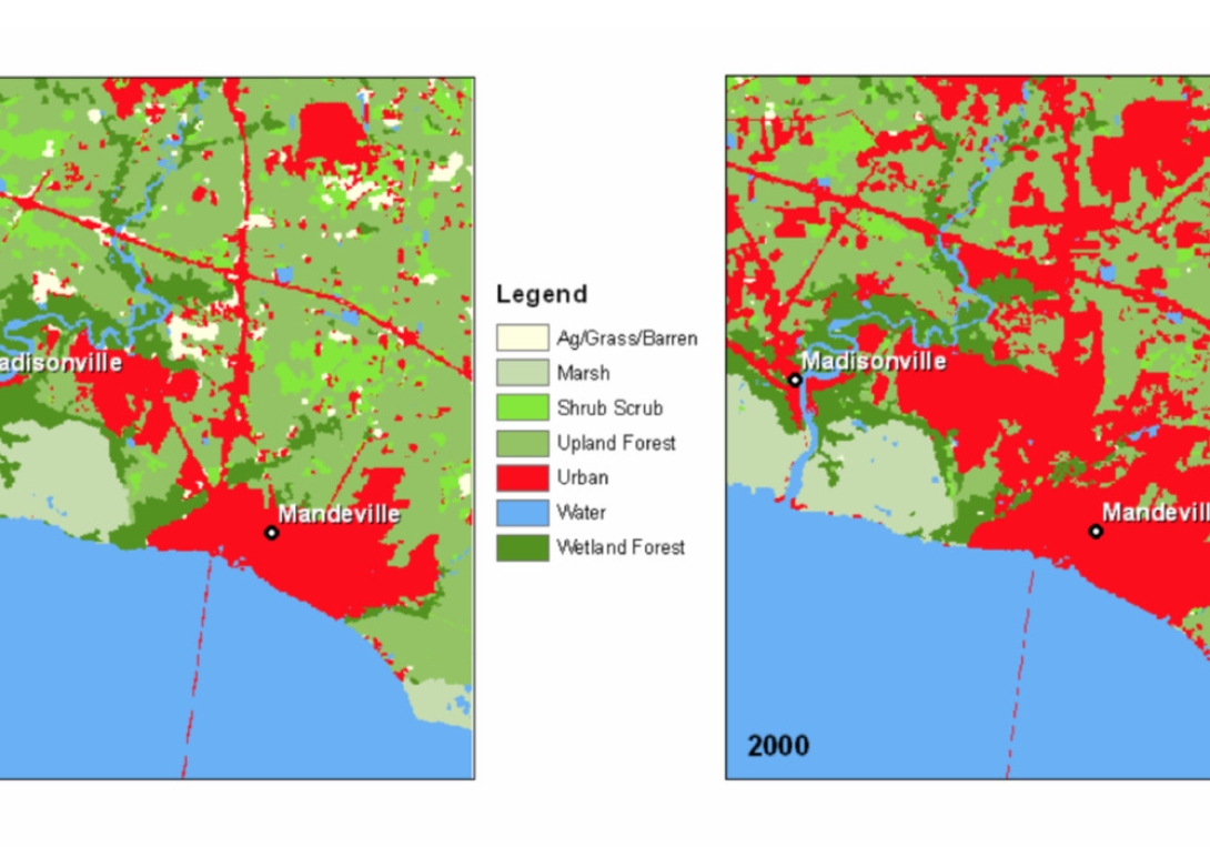 Critical Habitat, Coastal Land Loss, And Land Loss/ Land Change Analysis Of The Lake Pontchartrain Basin, Louisiana