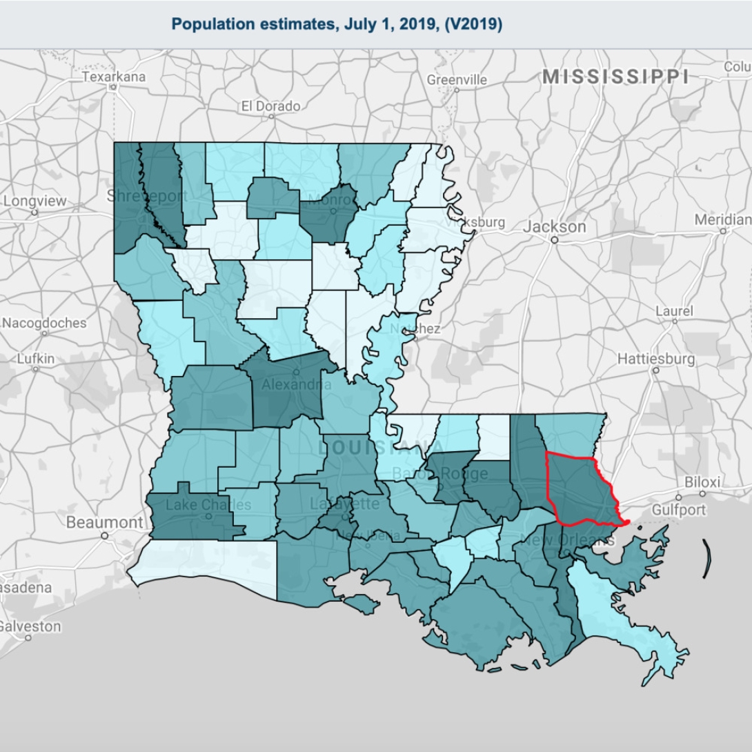 Census Data For St. Tammany Parish