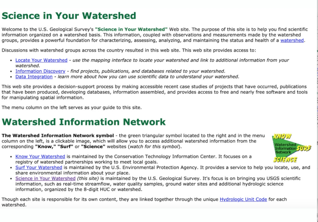 Science In Your Watershed