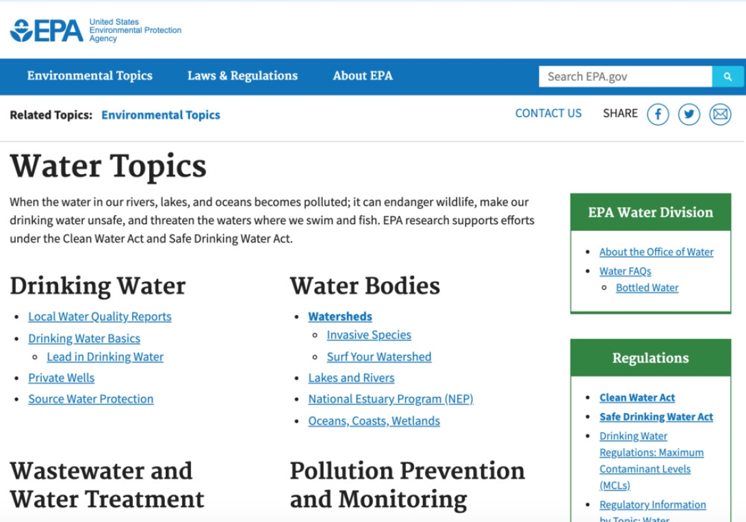 Water Topics